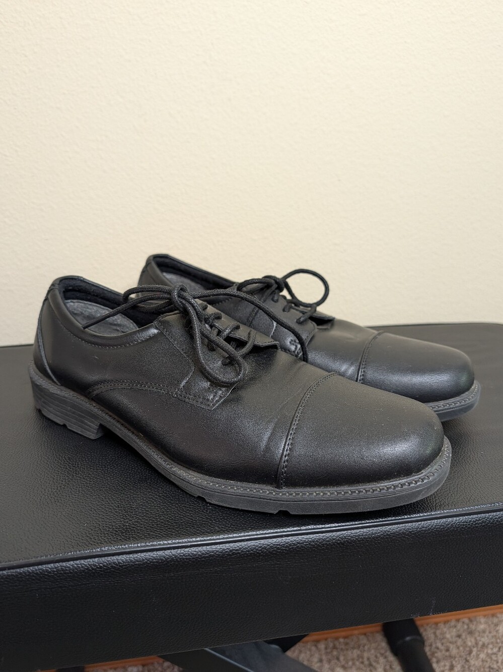 George Men's‎ Black Cap Toe Oxford Dress Shoes Size 9
